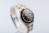 2002 Rolex 18k & Stainless Submariner 16613 Black Dial with Box & Papers