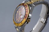 1980 Rolex Two Tone GMT 16753 Root Beer 'Red' Dial