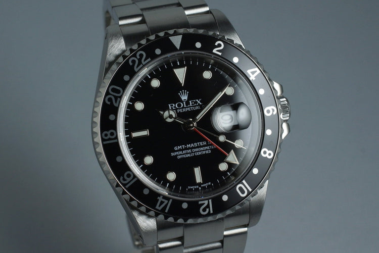 2002 Rolex GMT Master II 16710 with Box and Papers