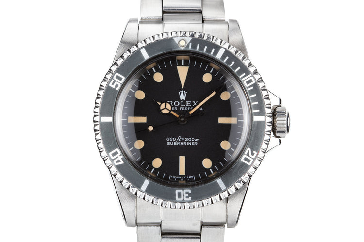 1972 Rolex Submariner 5513 Serif Dial