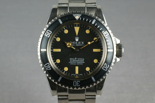 Rolex Submariner 5512 Unpolished with original sales receipt