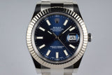 2014 Rolex Datejust II 116334 Blue Dial with Box and Papers