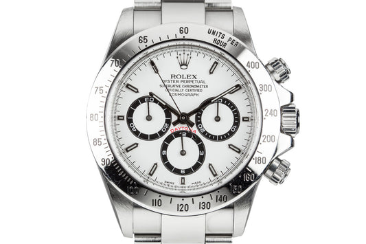 1999 Rolex Zenith Daytona 16520 White Dial