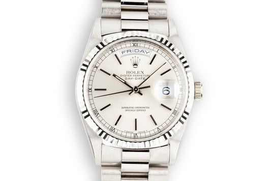 1995 Rolex 18K WG Day-Date 18239