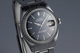 1964 Rolex DateJust 1603 Glossy Black Dial with Box and Papers