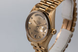 1987 Rolex Day-Date 18038 Diamond Dial with Box and Papers with Stickers