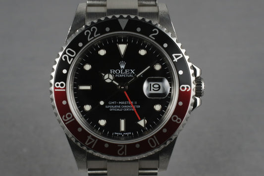2006 Rolex GMT 16710  no holes case with Box and Papers