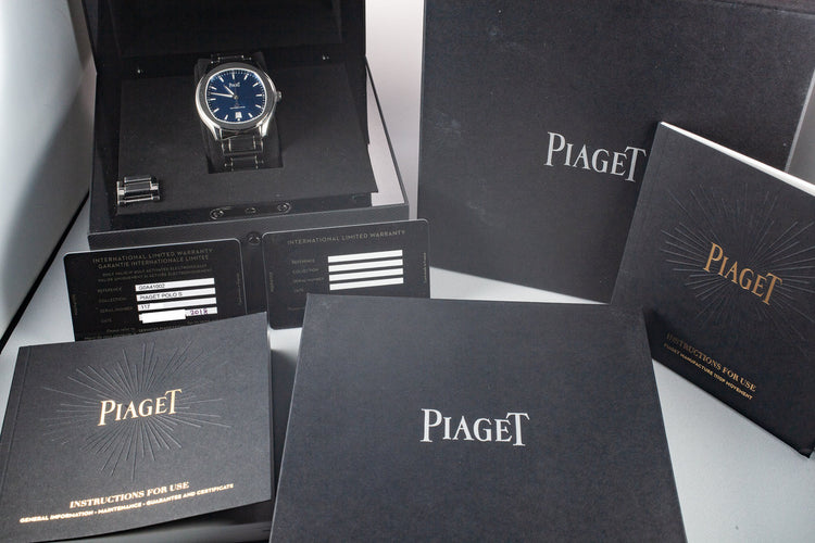 2018 Mint Piaget Polo S G0A41002 Blue Dial with Box and Papers
