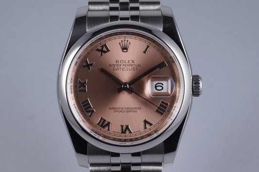 2014 Rolex Datejust 116200 with Box and Papers