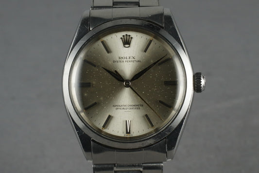 1963 Rolex Oyster Perpetual 1002 with Silver Underline dial