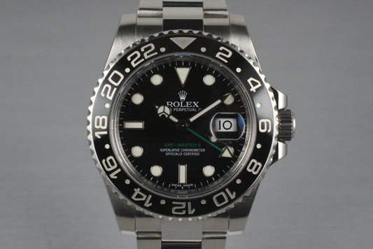 2011 Rolex GMT II 116710 with Box and Papers