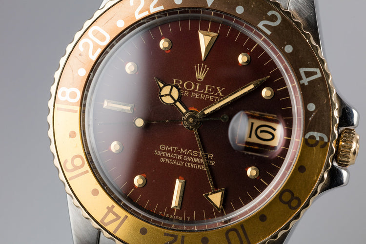 1979 Rolex Two-Tone GMT-Master 16753 with Rootbeer Nipple Dial