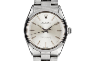 1981 Rolex Oyster Perpetual 1002 SIlver Dial