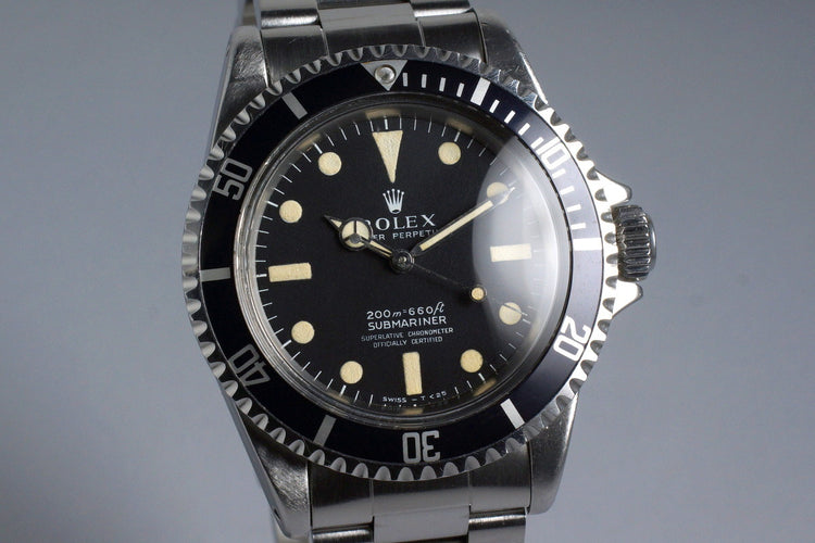 1967 Rolex Submariner 5512 4 Line Meters First Dial