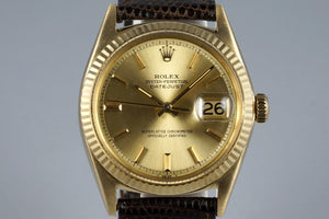 Vintage Rolex YG Datejust 1601