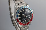 1971 Rolex GMT-Master 1675 with Box and Double Punch Papers