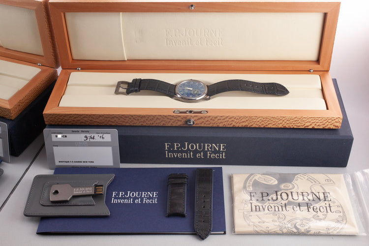 2016 F.P. Journe Chronometre Bleu with Box and Papers