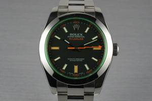 2007 Rolex Milgauss Green 116400V