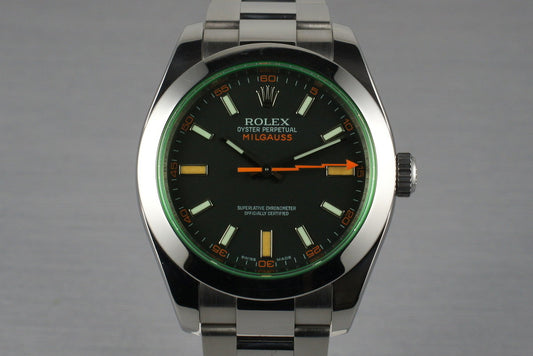 2007 Rolex Milgauss Green 116400V