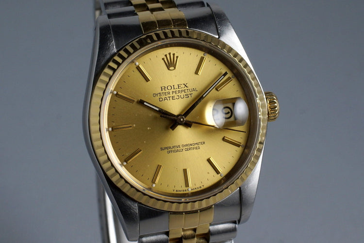 1988 Rolex Two Tone DateJust 16233 with Box and Papers