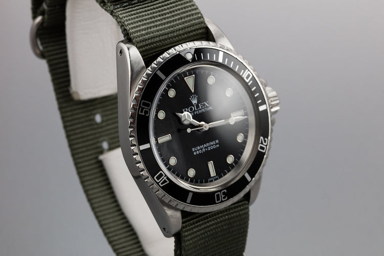 1968 Rolex Submariner 5513 with SWISS Only Service Dial