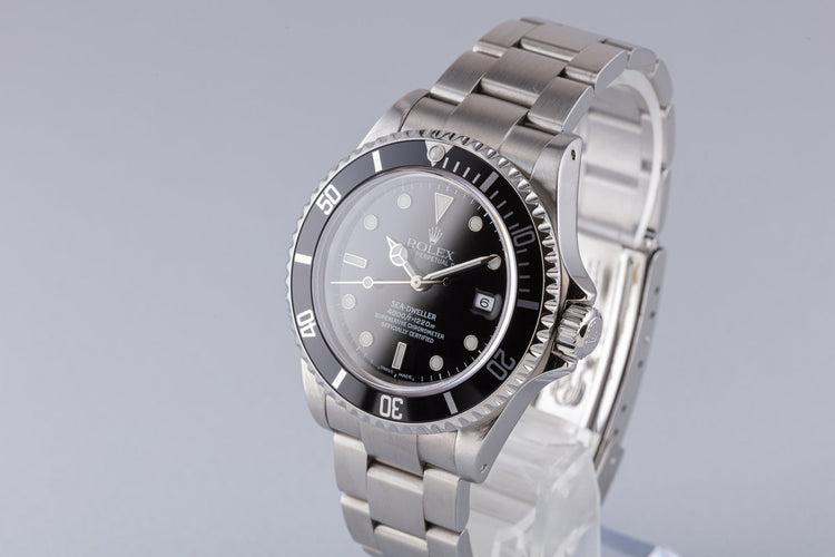 2000 Rolex Sea-Dweller 16600 Box And Papers & Tool