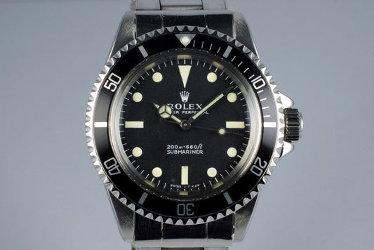 1967 Rolex Submariner 5513 Meters First Dial with RSC Papers
