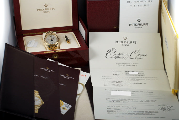 Patek Philippe 5036/1 with Original Box and Papers