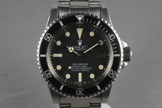 1978 Rolex Sea Dweller 1665 Box and Papers