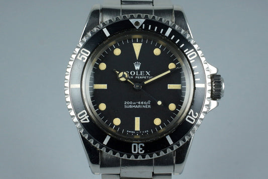 1967 Rolex Submariner 5513 Meters First