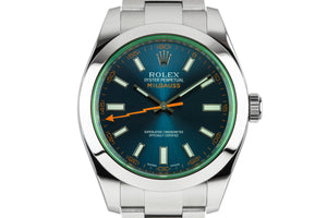 2015 Rolex Milgauss 116400GV Blue Dial with Box and Papers