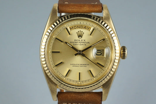 1973 Rolex YG Day-Date 1803 with Champagne Dial