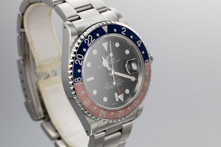 1997 Rolex GMT-Master 16700 with Faded "Pepsi" Bezel.