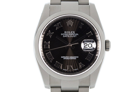 Rolex Datejust 116200 Black Sunburst Dial