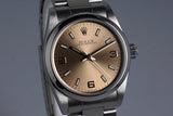 2002 Rolex MidSize Oyster Perpetual 77080 Salmon Dial