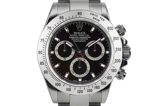 2007 Rolex Daytona 116520 with Black Dial