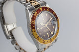 1980 Rolex Two Tone GMT 16753 Root Beer Dial