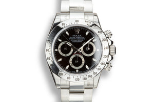 Mint 2009 Rolex Daytona 116520 Black Dial with Box and Papers and Stickers