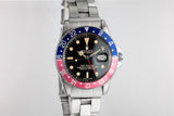 1963 Rolex GMT-Master 1675 Pointed Crown Guard Case with Gilt Dial