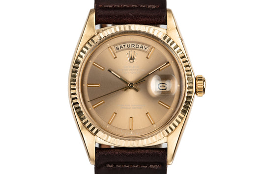1971 Rolex 18K YG Day-Date 1803 with Brown "London Sky" Sigma Dial