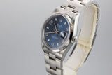 1997 Rolex Date 15200 Blue Arabic Dial with Box and Papers
