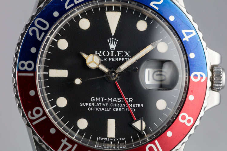 1978 Rolex GMT-Master 1675 "Pepsi" with Service Papers