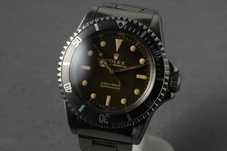 1965 Rolex Submariner 5513 with Ultra Gilt Tropical Brown Dial