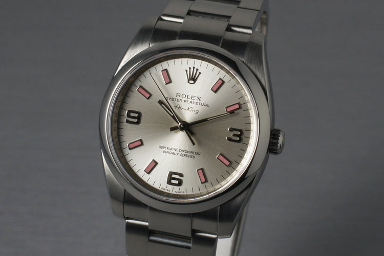 2007 Rolex Air King 114200 with Papers