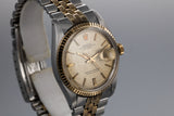 1972 Rolex Two Tone DateJust 1601 With Linen Dial