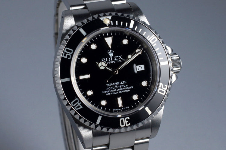 1995 Rolex Sea Dweller 16600 with RSC Papers