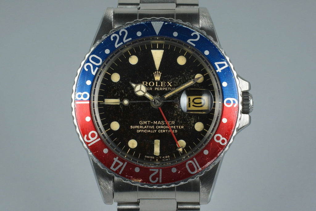 1965 Rolex GMT 1675 Glossy Gilt Dial