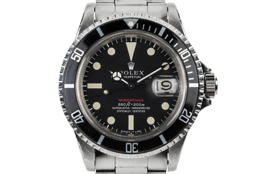 1970 Rolex Red Submariner 1680 with MKIV Dial