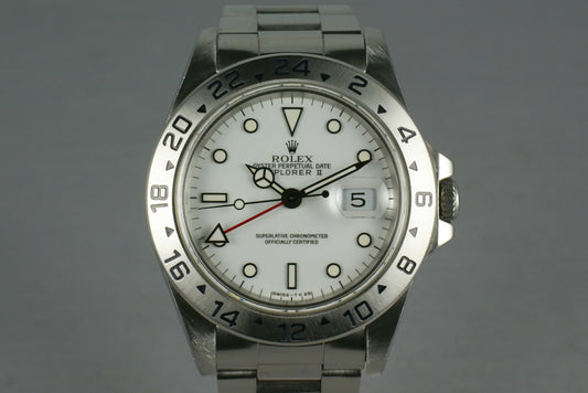 Rolex Explorer II 16570 White Dial