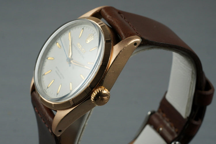 1954 Rolex Rose Gold Shell Oyster Perpetual 6334